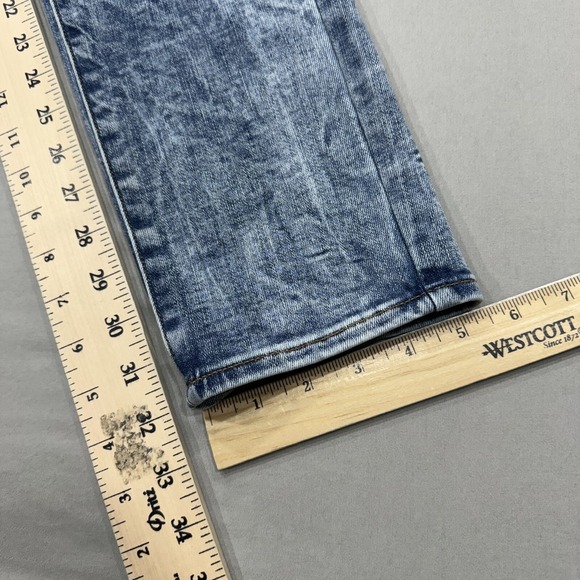 American Eagle Jeans Mens 30x34 Blue Skinny Next Level Flex Denim Distressed - Picture 5 of 9